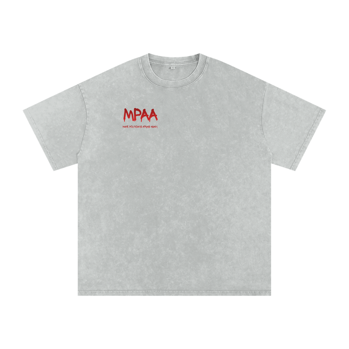 Snow Washed Oversized Cotton T-Shirt