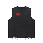 Snow Washed Raw-Hem Tank Top