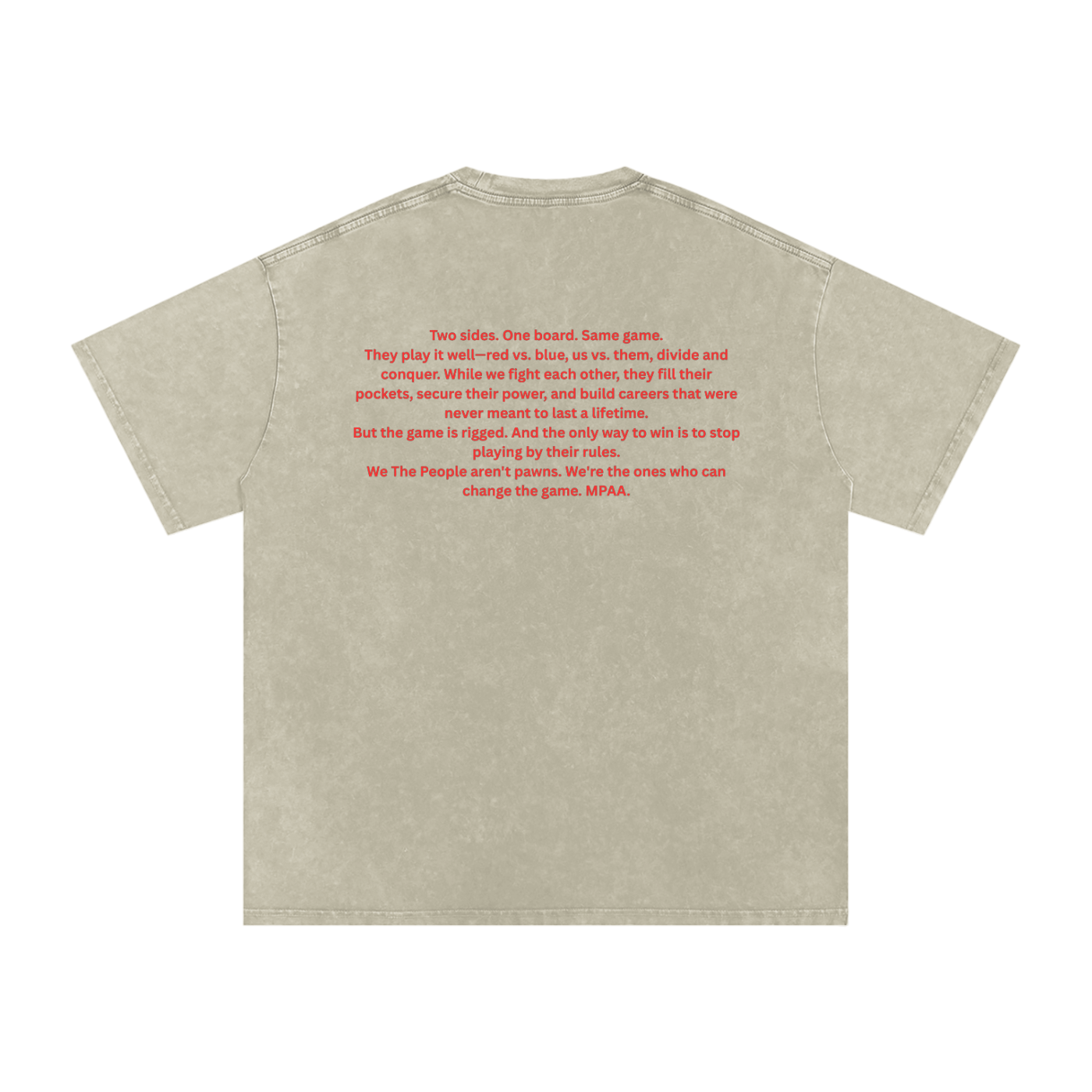 Snow Washed Oversized Cotton T-Shirt