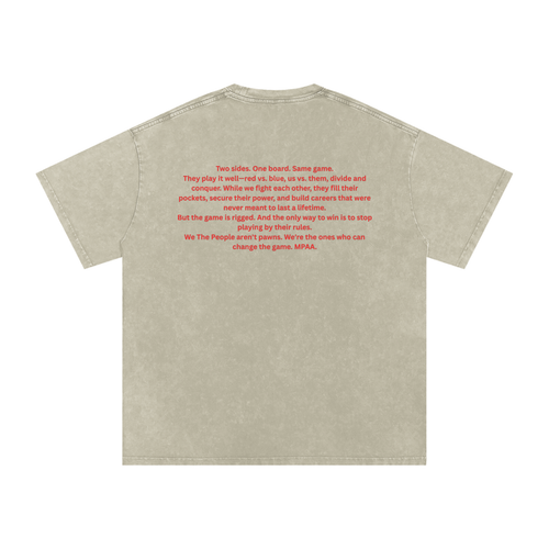 Snow Washed Oversized Cotton T-Shirt