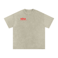 Snow Washed Oversized Cotton T-Shirt