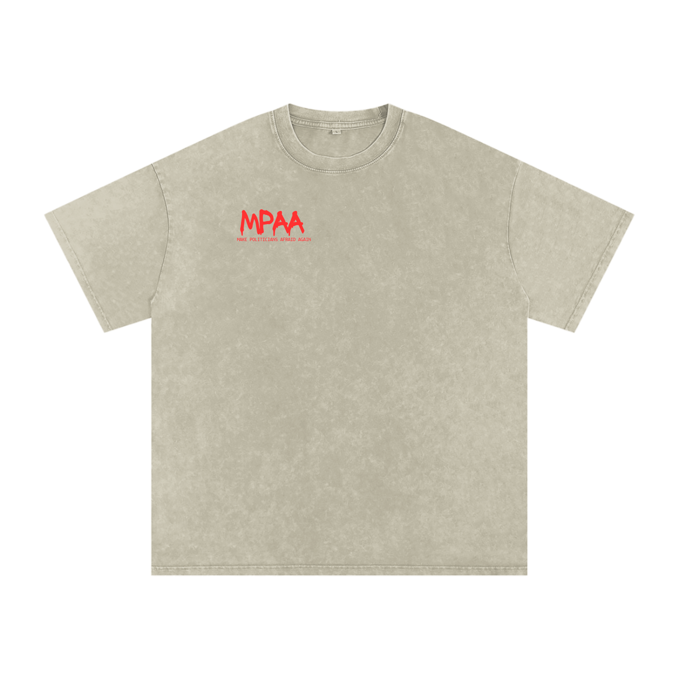 Snow Washed Oversized Cotton T-Shirt