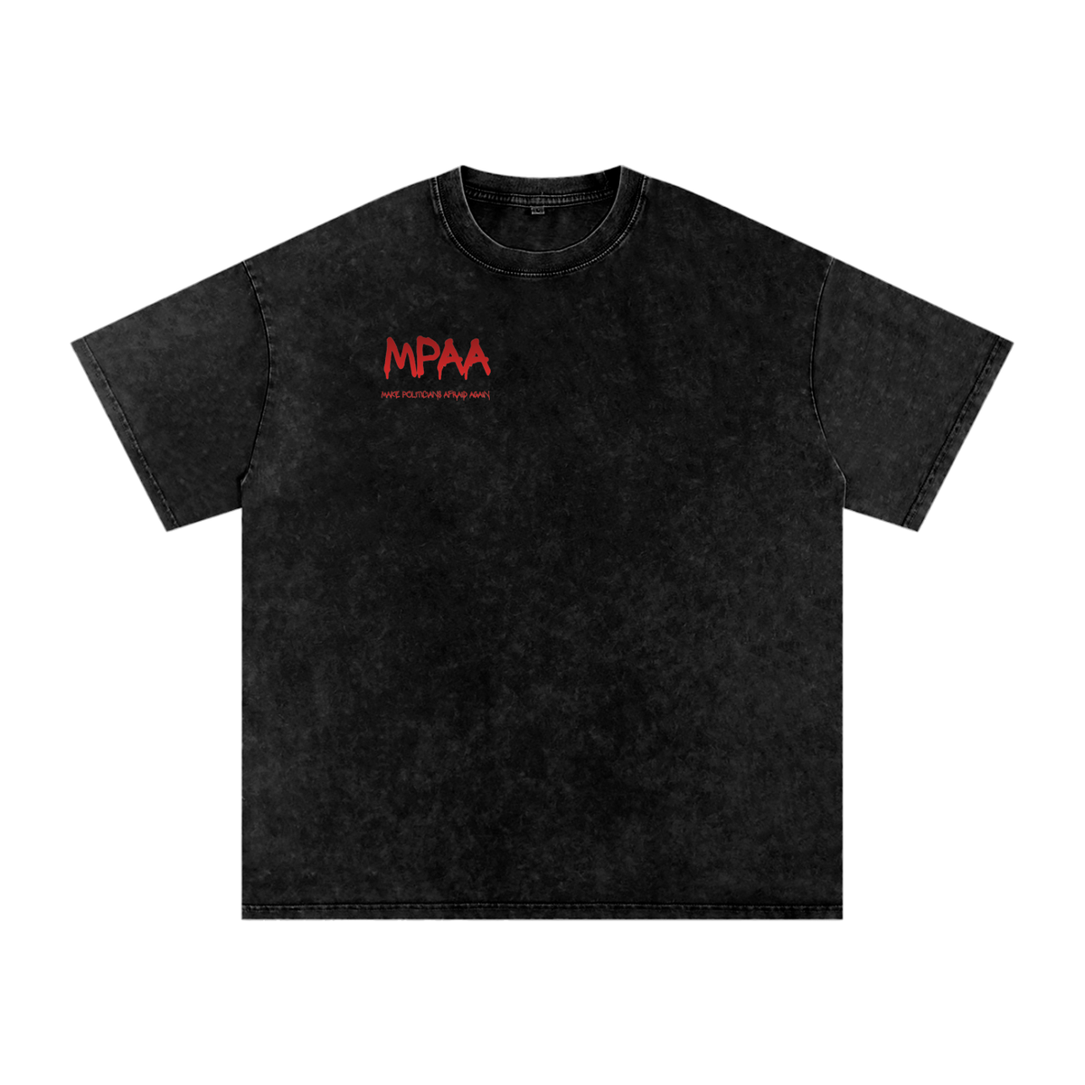 Snow Washed Oversized Cotton T-Shirt