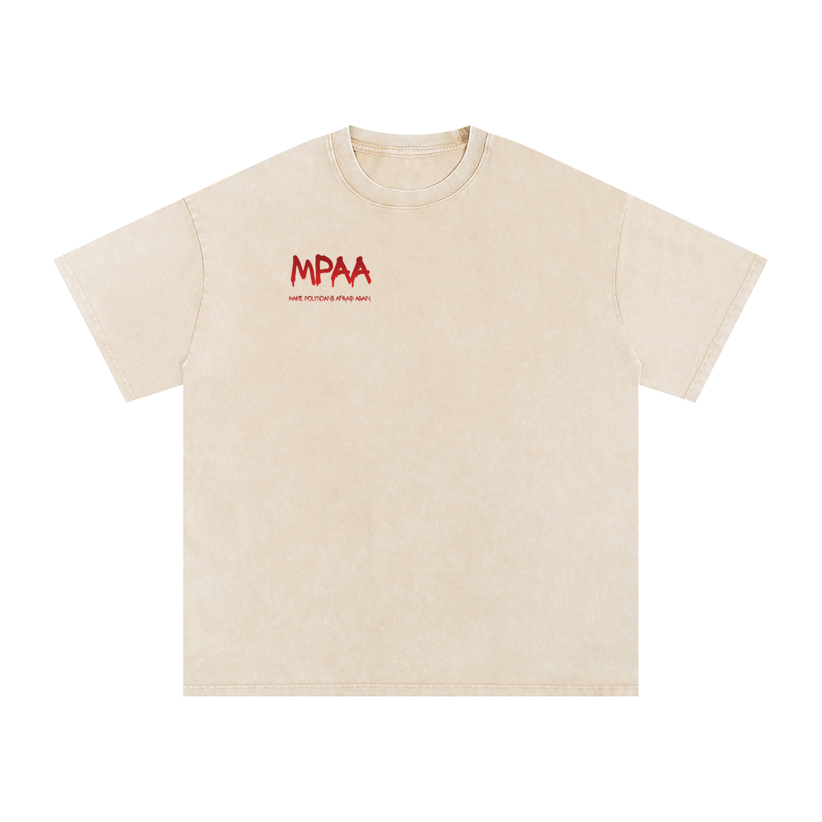 Snow Washed Oversized Cotton T-Shirt